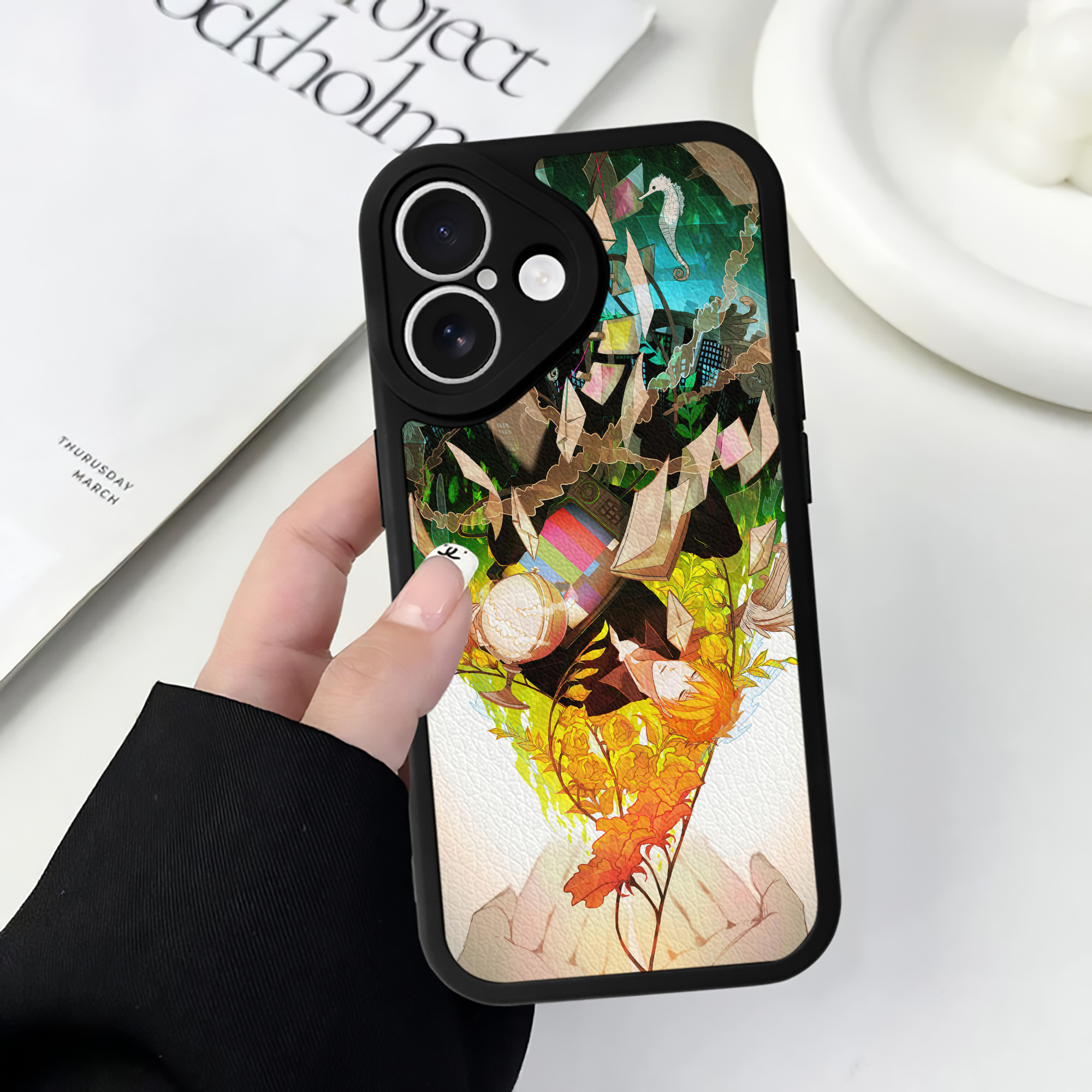 （画像用） ブリーチ BLEACH 【iPhone 16シリーズ対応】シリコンスマホケース（レザー調） 材質：シリコン